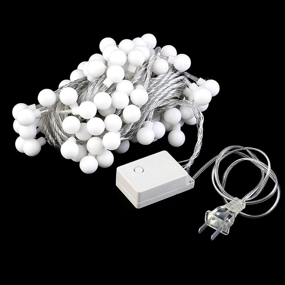 10m 100 Matte Ball Warm White Led String Wedding Party Fairy Christmas Light