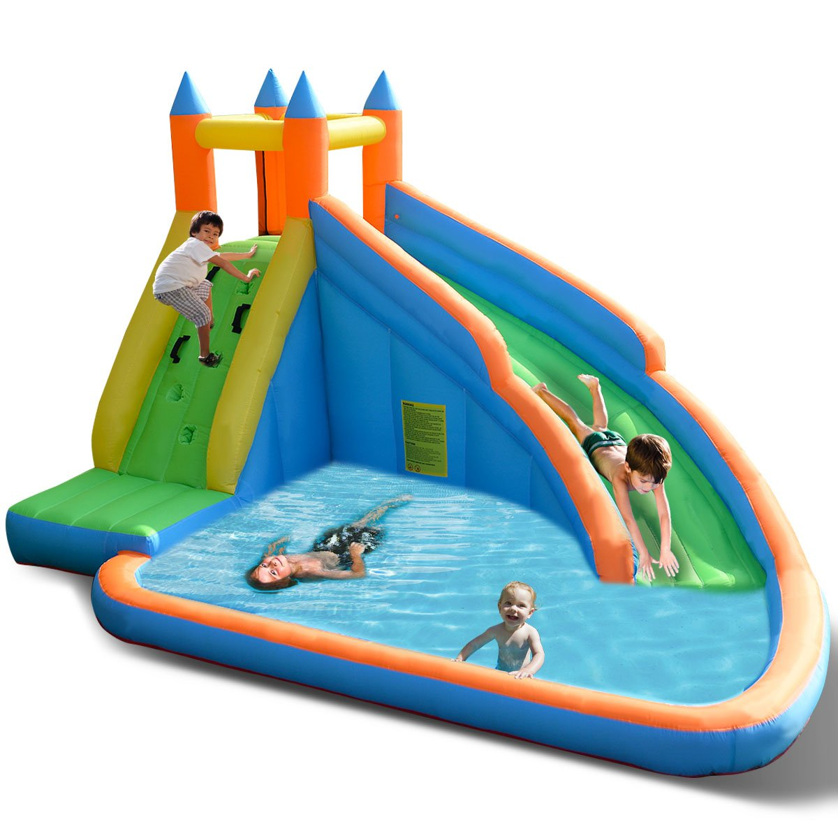 Affordable Water Slides for Kids Backyard with Climbing Wall