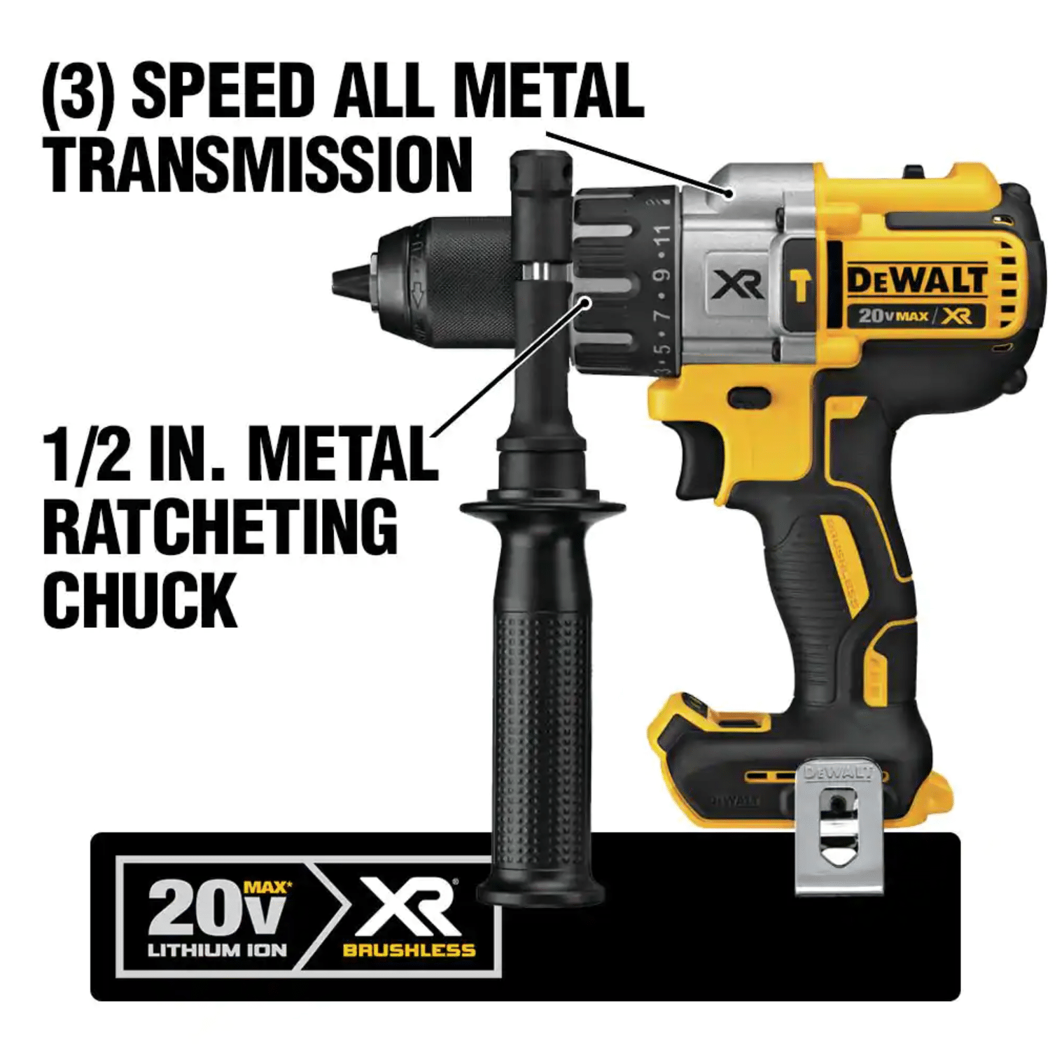 Dewalt 20V Max XR Cordless Brushless Hammer Drill/Impact Combo Kit (2-Tool) with (2) 20-Volt 4.0Ah Batteries and Charger (DCK299M2)