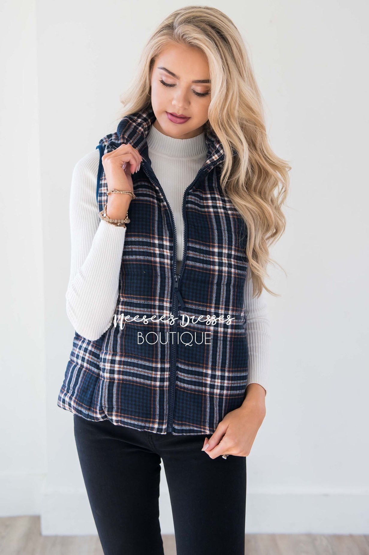 Winter Wishes Plaid Vest