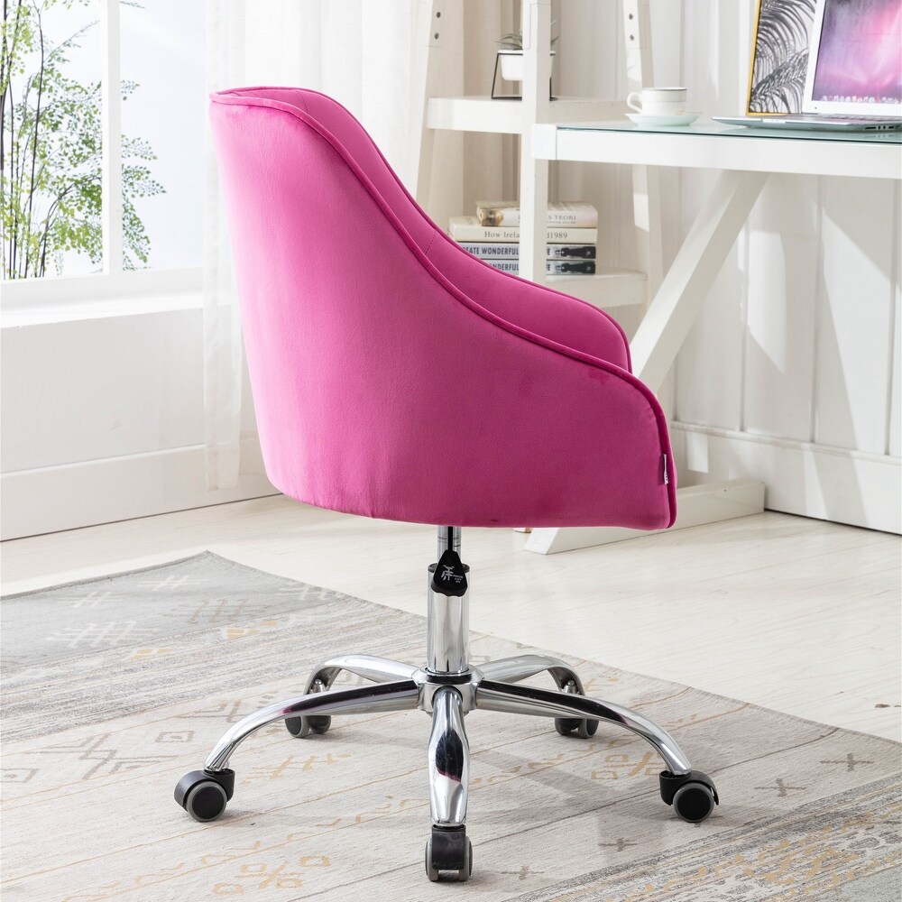 Modern Velvet Swivel Shell Chair for Living Room/ Modern Leisure office Chair Adjustable Lift Height