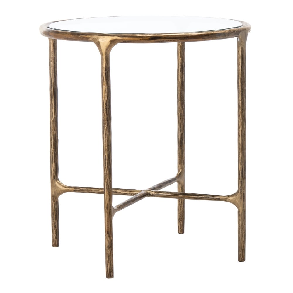 SAFAVIEH Couture Jessa Forged Metal Round End Table   18\