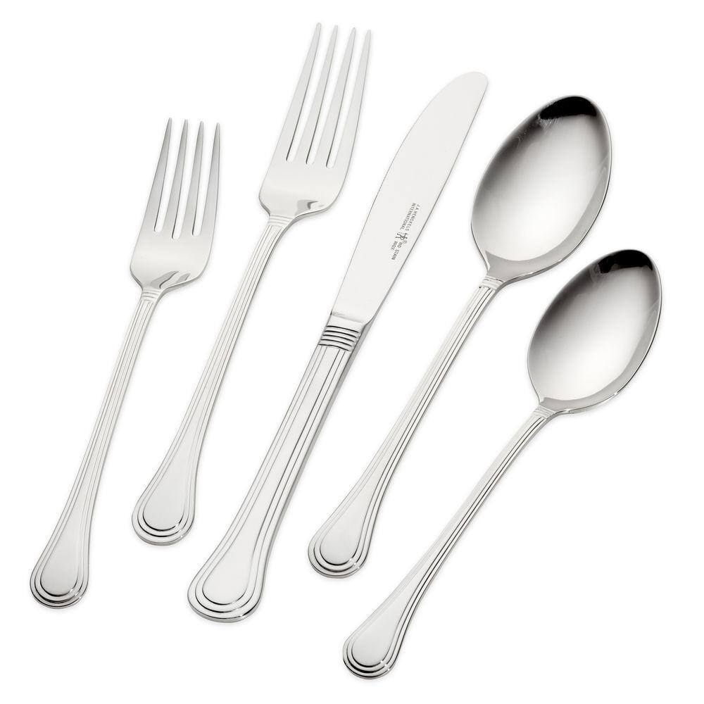 J.A. HENCKELS INTERNATIONAL Astley 65-Piece 1810 Stainless Steel Flatware Set (Service for 12) 22515-365