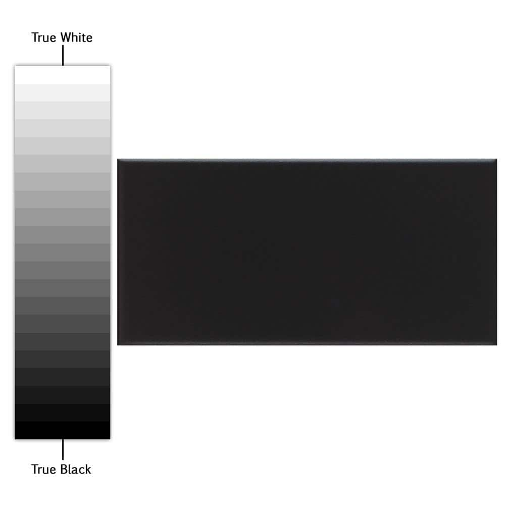 Merola Tile Crown Heights 3 in. x 6 in. Matte Black Ceramic Wall Tile (6.03 sq. ft. Case) WEB3CHMB