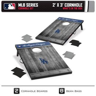 Wild Sports Los Angeles Dodgers 24 in. W x 36 in. L Cornhole Bag Toss 1-16023-GW248WD