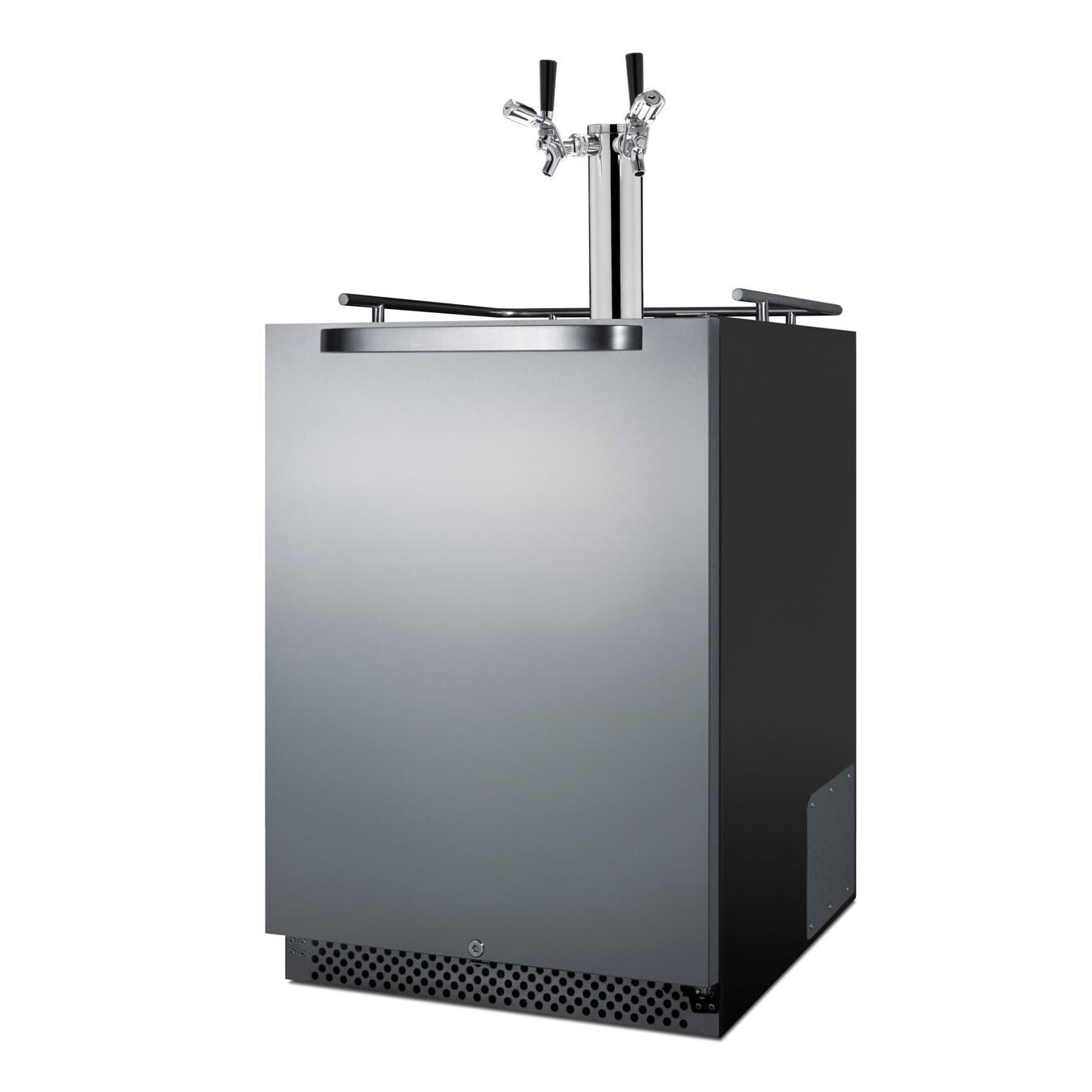 Summit Commercial Outdoor Rated Double Tap Beer Dispenser / Kegerator w/ TapLock