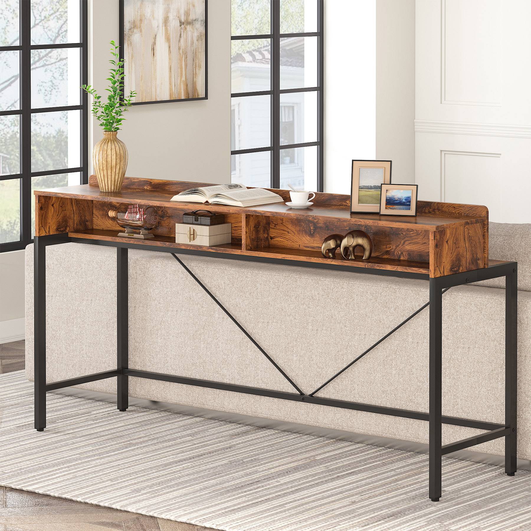 2-Tier Console Table, 70.9