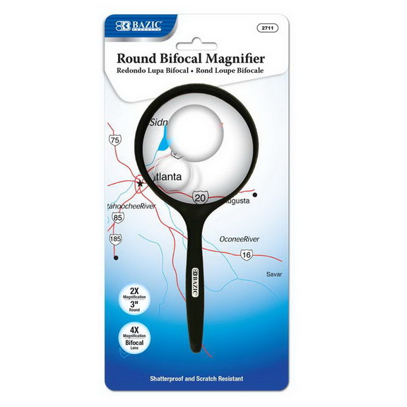 Bazic Products 2711 3 Round 2x Handheld Magnifier...