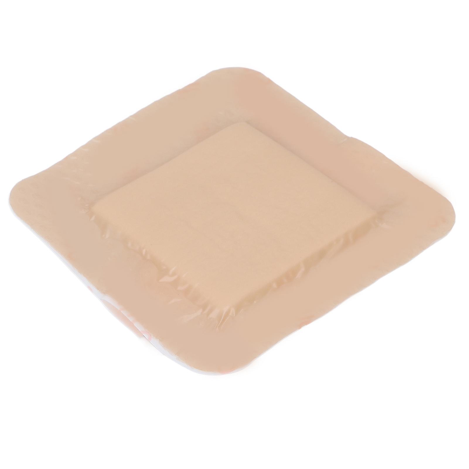 Bordered Silicone Gel Adhesive Highly Absorbent Promote Healing Foam Wound Dressing Pads