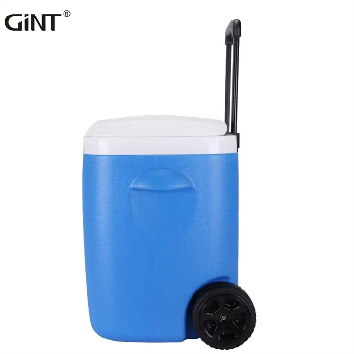 38L Camping Cooler Box Ice Retention Portable Cooler Big Capacity with Built in Bottle Opener Cup Hold