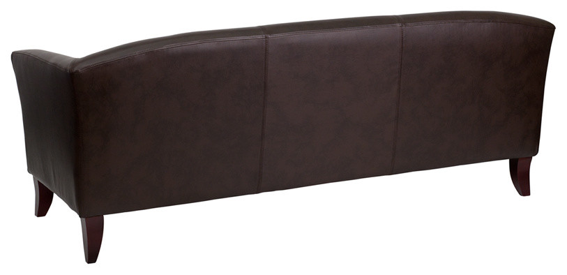 Flash Furniture Bonded Leather Sofa   Transitional   Sofas   by Homesquare  Houzz