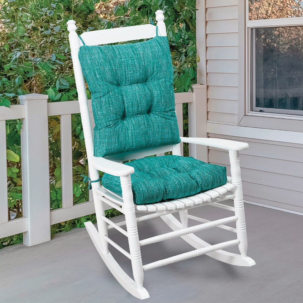 Klear Vu Solarium Indoor/Outdoor Rocking Chair Pad Set