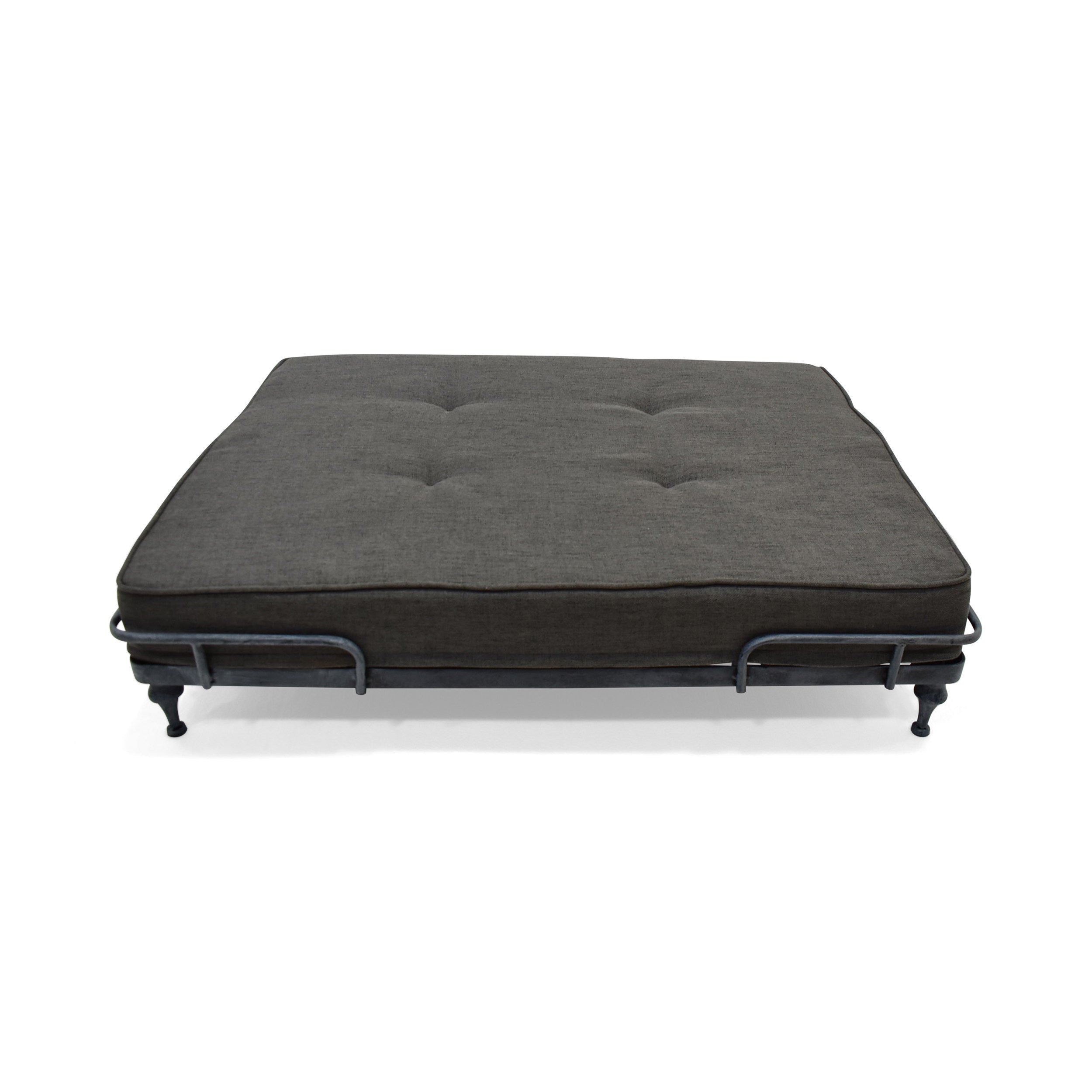 Elvis Industrial Pet Bed, Dark Gray and Brushed Gray