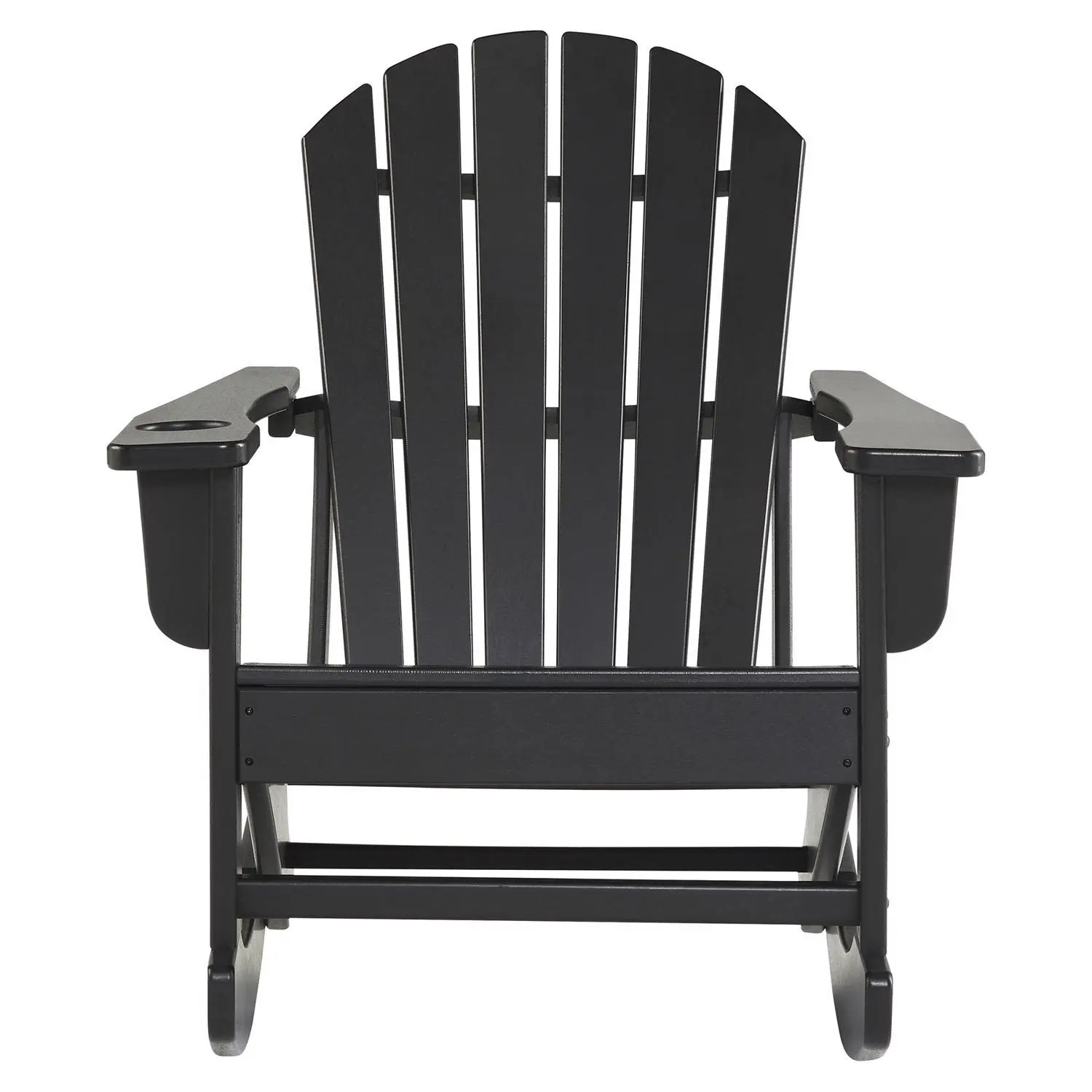 Signature Design by Ashley Sundown Treasure Black HDPE Frame Rocking Chair