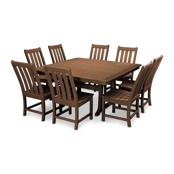 POLYWOOD Vineyard 9Piece Outdoor Dining Table Set