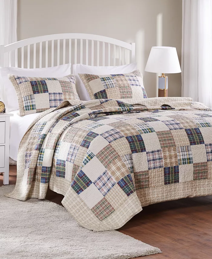 Greenland Home Fashions Oxford Quilt Set， 2-Piece Twin