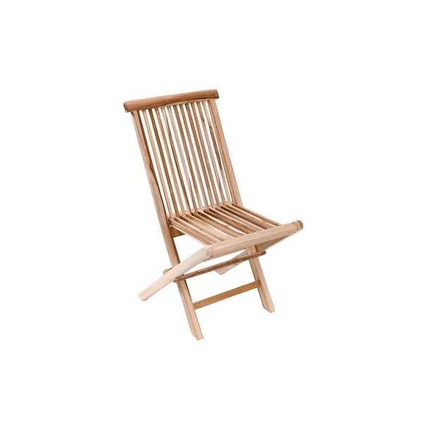 Nordic Style Natural Teak Folding Chair