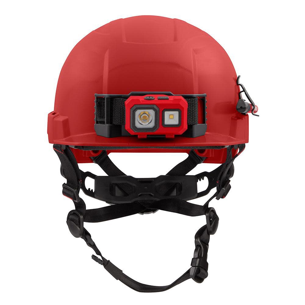 MW Red Front Brim Helmet with BOLT Class E 48-73-1329 from MW