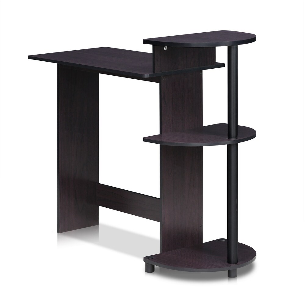 Porch   Den Baruch Compact Modern Wood Computer Desk with Shelves