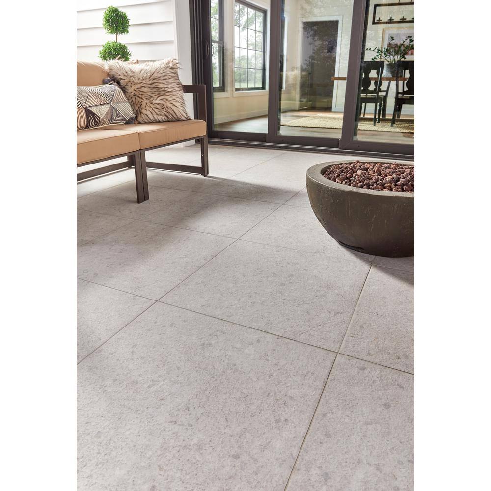 MSI 24 in. x 24 in. Arterra Terrazo Glacier Matte Porcelain Paver Floor Tile (2-Pieces8 sq. ft.Case) NTERGLA2424