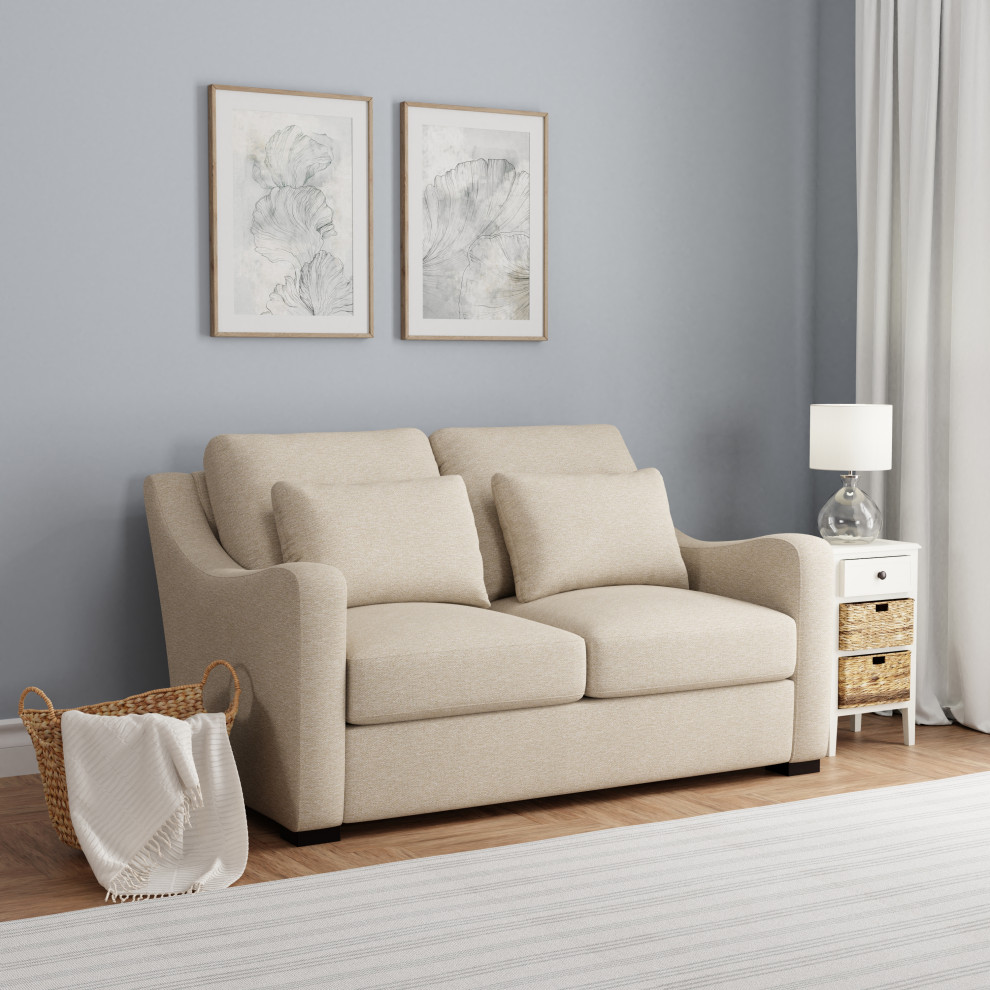 Hillsdale York Upholstered Sectional Chaise   Transitional   Loveseats   by Hillsdale Furniture  Houzz