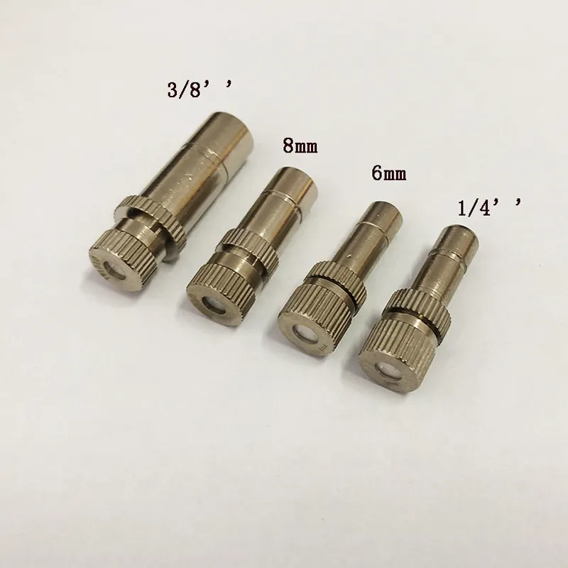 Brass sprayer slip lock mist nozzles quick connecting mist nozzles