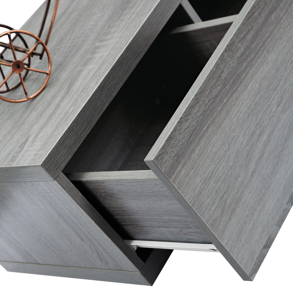 Techni Mobili Adjustable TV Stand Console For TV  x27s up to 65 quot  Contemporary   Entertainment Centers And Tv Stands   by Rta Products  L  Houzz