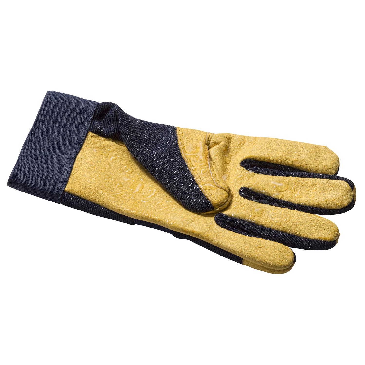 Wells Lamont HydraHyde Men\u0027s Water Resistant Work Gloves Blue/Yellow L 1 pair