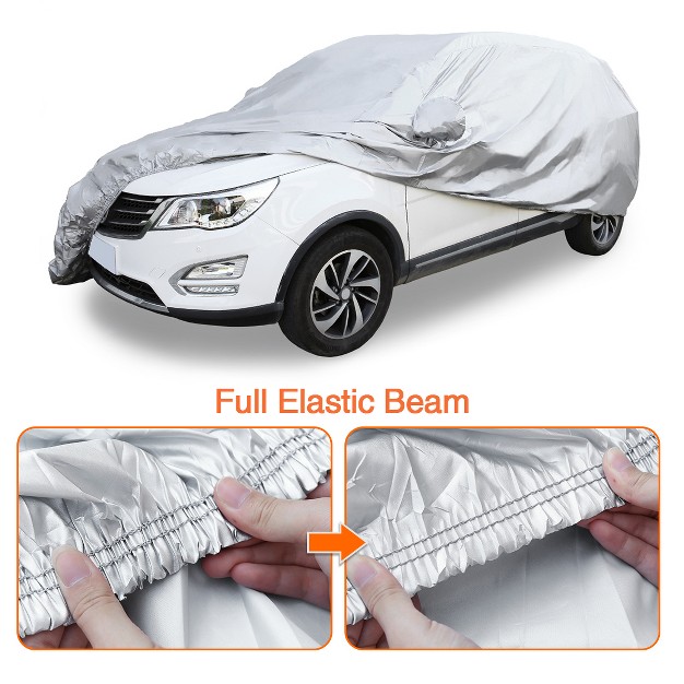 Unique Bargains 170t Car Cover Weather Waterproof Scratch Rain Snow Heat Resistant