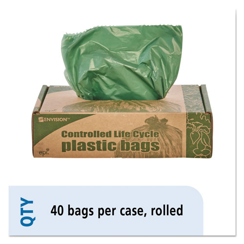 Stout Controlled Life-Cycle Plastic Trash Bags | 33 gal， 1.1 mil， 33