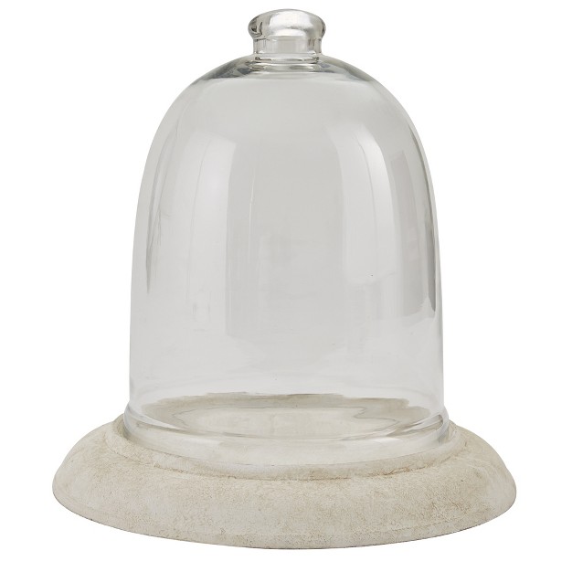 Park Designs Cream Metal Bell Cloche Base Large