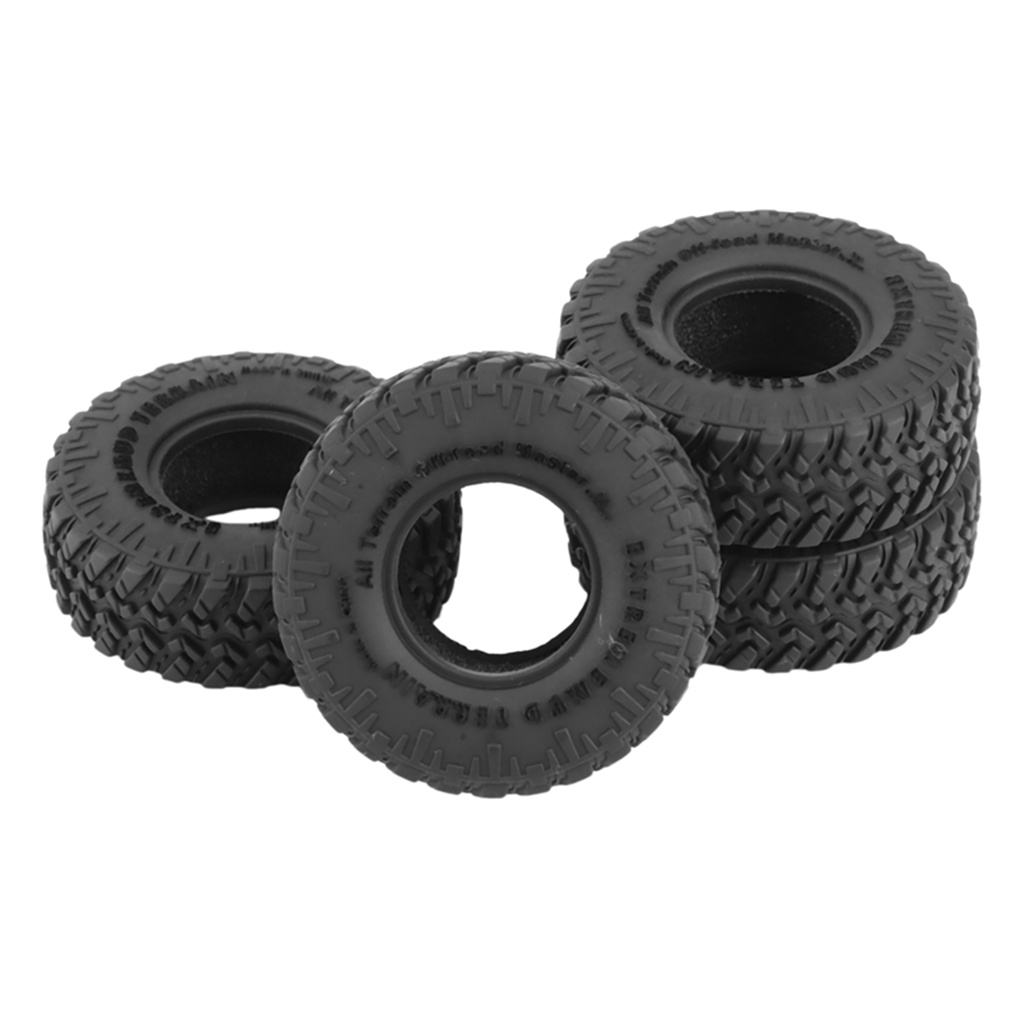 Super Soft Sticky 1.0 Crawler Tires 52*19mm for 1/18 1/24 RC Crawler Car Axial SCX24 FMS FCX24 AX24 Upgrade (T1011)