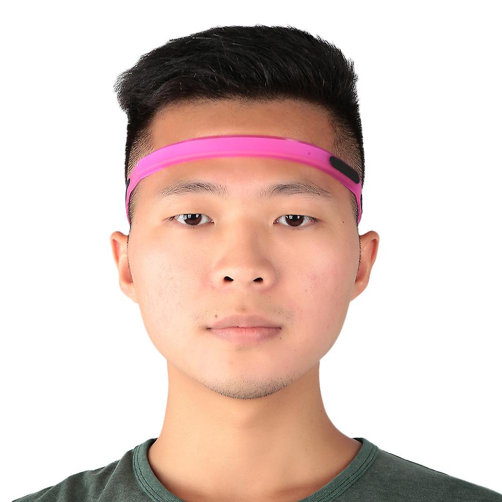 Soft Pvc Outdoor Sports Fitness Multi-function Portable Running Sweat Head Band Sweatband(pink)