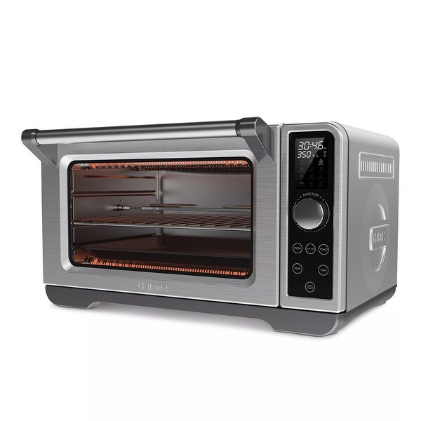 1.1 Cu Ft 1800 Watts Air Fry Toaster Oven in Stainless Steel with Touch Controls and Quartz Heating