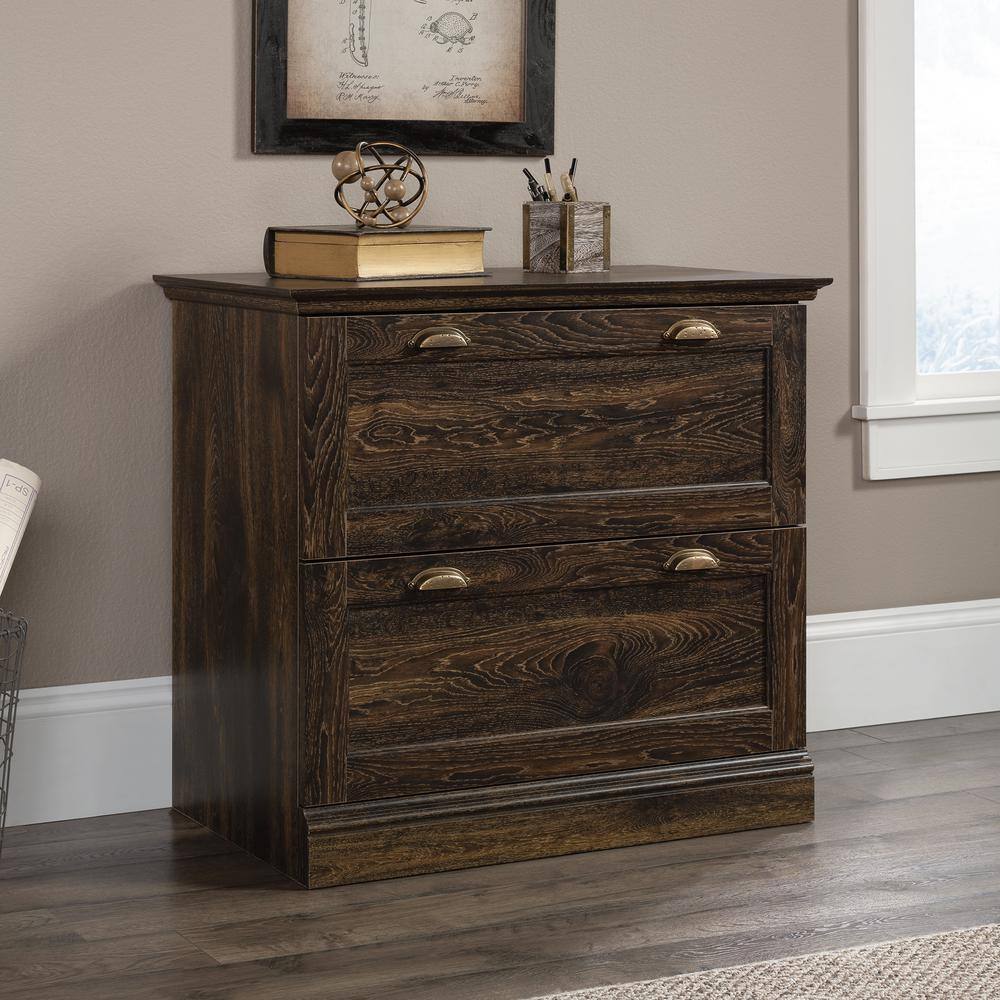 SAUDER Barrister Lane Iron Oak Decorative Lateral File Cabinet 431067