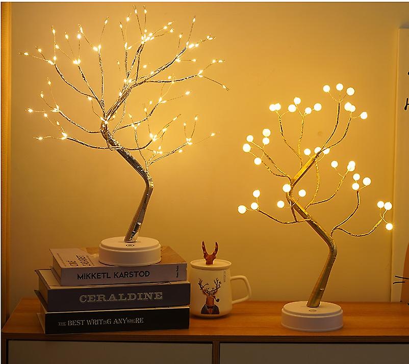 Tabletop Bonsai Tree Light， Led Copper Wire Fairy String Lights ， Diy Artificial Tree Lamp For Bedroom Desktop Christmas Party Indoor Decoration Light