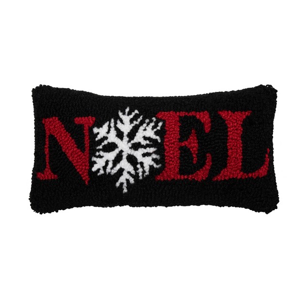 C amp f Home Noel Snowflake Hooked Pillow