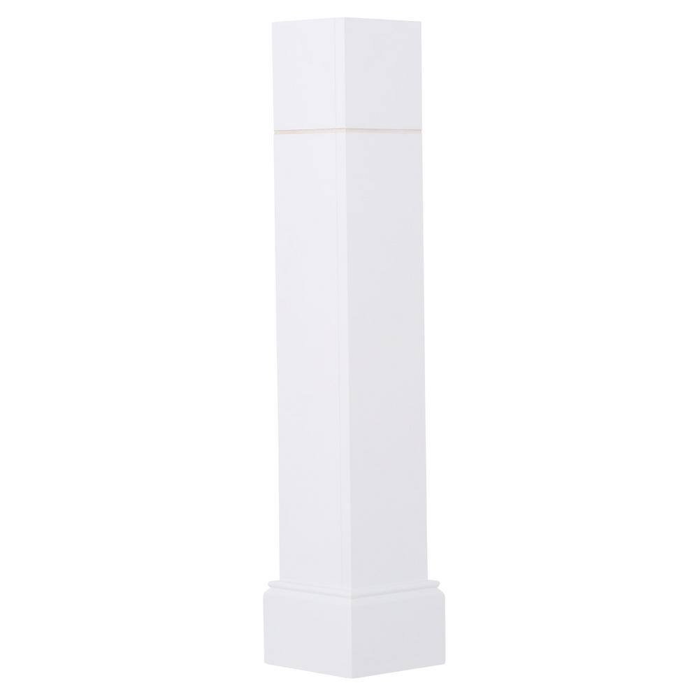 Hampton Bay 5.75x34.5x5.75 in. Decorative Corner Post End Panel in Satin White KADCP6-SW