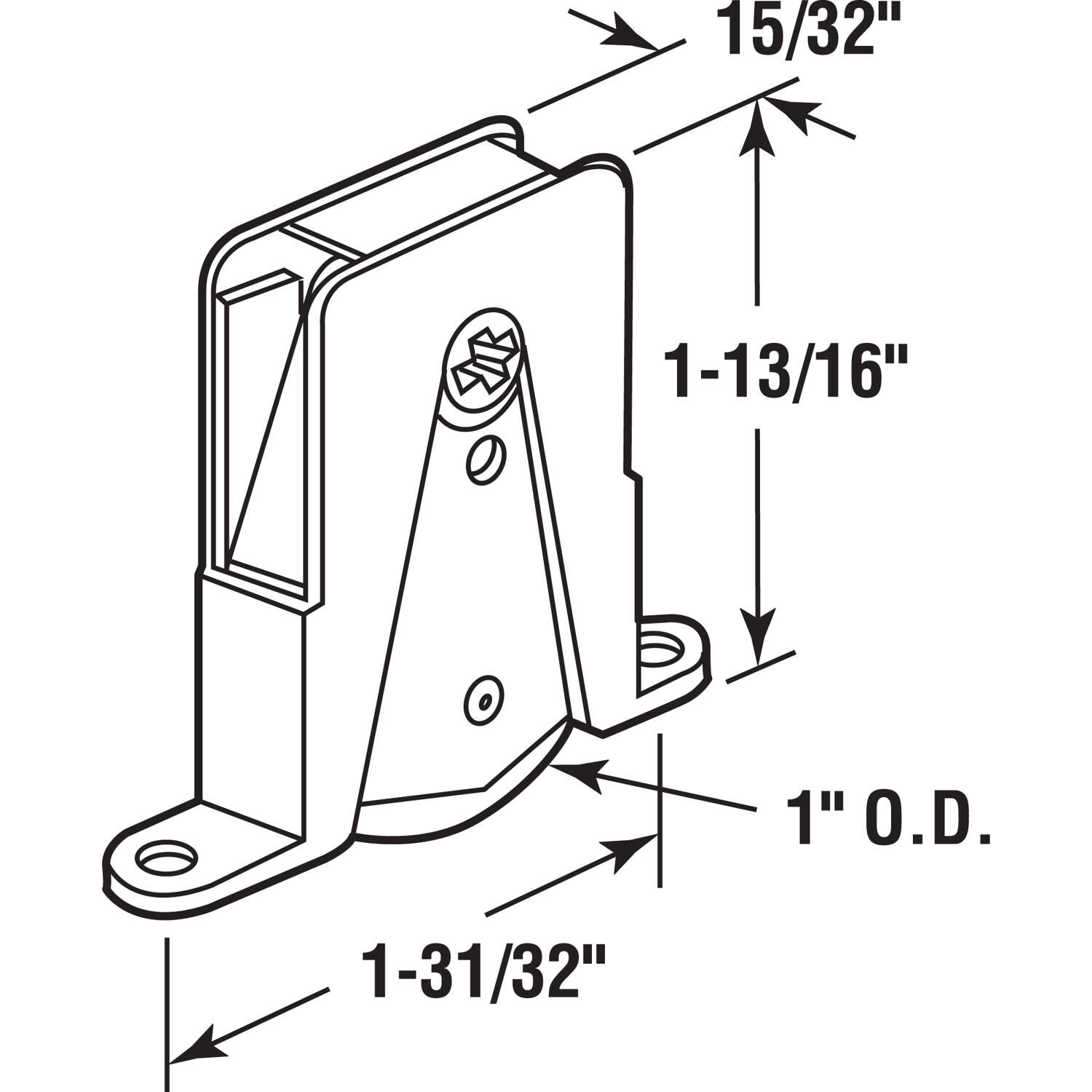 Prime-Line 1 in. D X 1/4 in. L Aluminum/Nylon Roller Assembly 2 pk