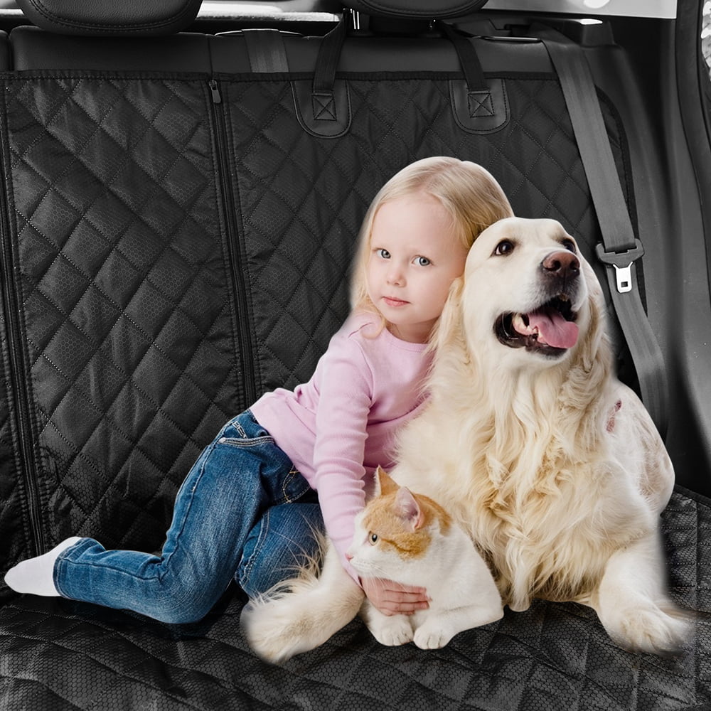 Anosospecial Dog Car Seat Cover for Back Seat Cover for Kids ，Water Proof Durable Universal Fit  SUV