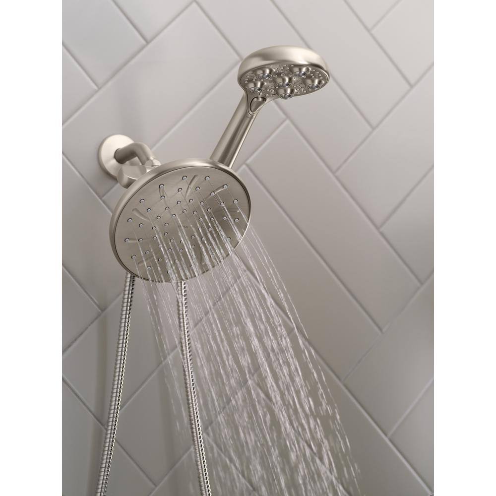 MOEN HydroRoller Massage 3-Spray 7.5 in. Dual Handheld Shower Head with Body Spray in Spot Resist Brushed Nickel 205C0SRN