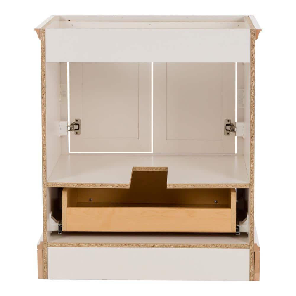 Home Decorators Collection Stratfield 30 in W x 2157 in D x 3425 in H Bath Vanity Cabinet Only in Cream