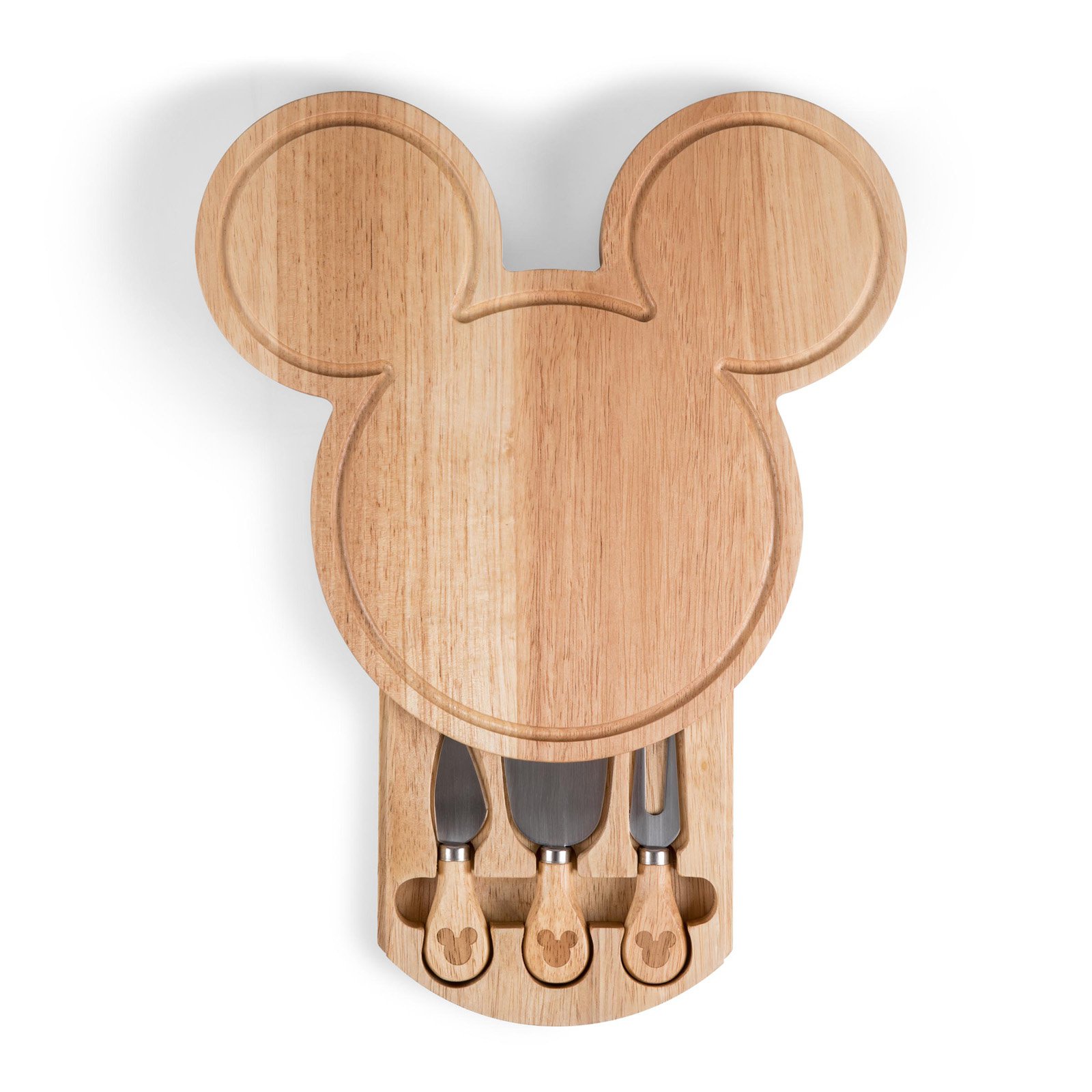 Picnic Time Mickey Head Shaped Cheese Board