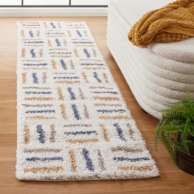 Calico Shag Clc112 Power Loomed Area Rug Safavieh