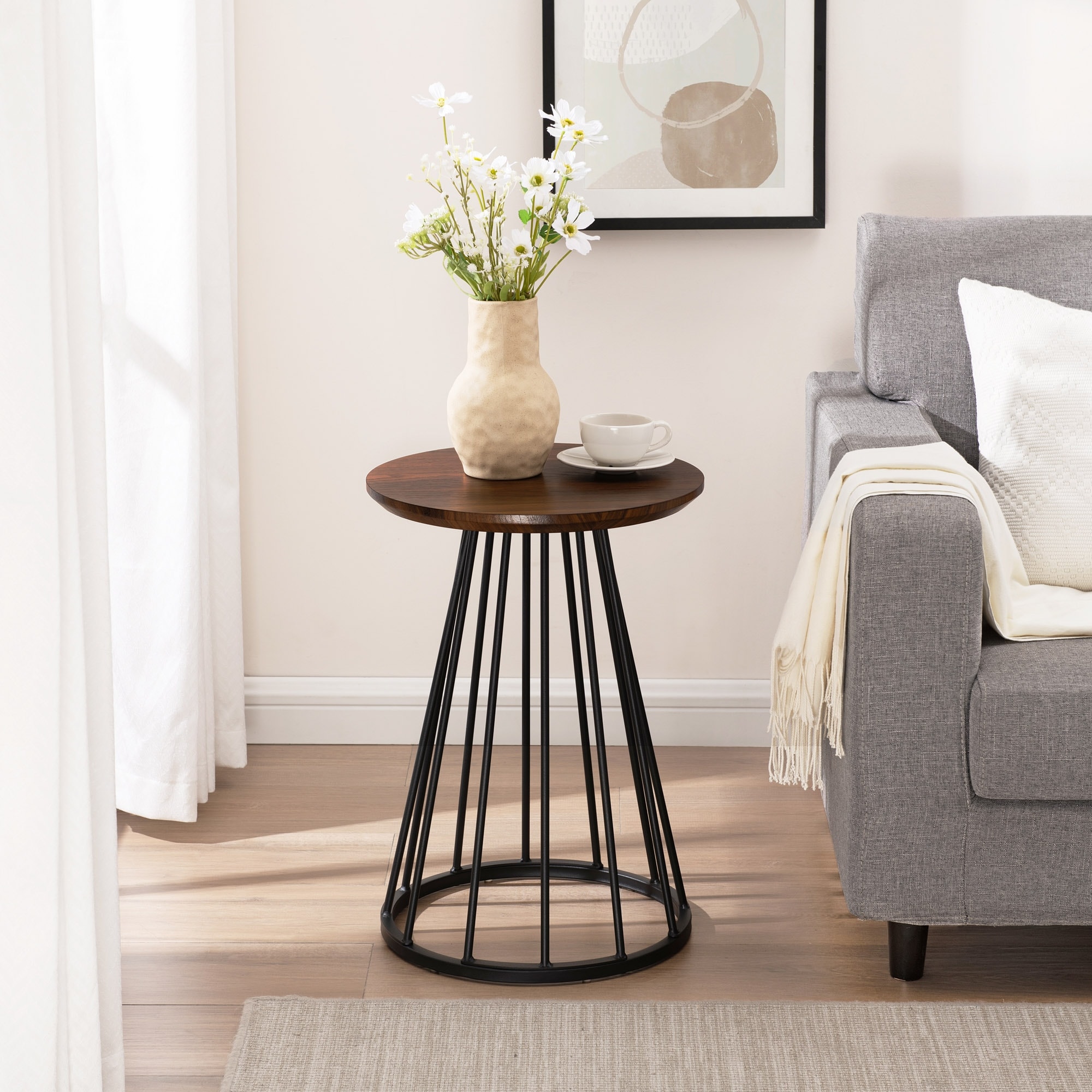 Middlebrook Modern 16-inch Round Side Table