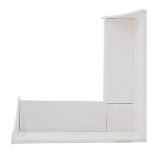 Linon Home Decor Linon Barnett White Corner Breakfast Nook 37.38 in. Tall THD02677