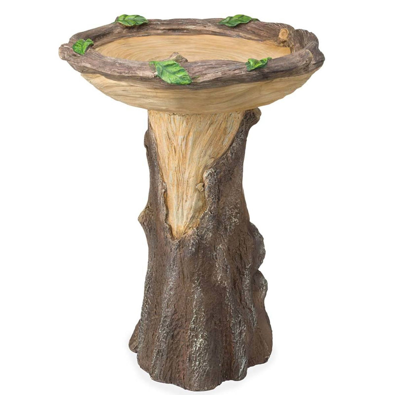 Tuscom Beautiful Sunflower Bird Bath Brown Pedestal Handmade For Outdoor