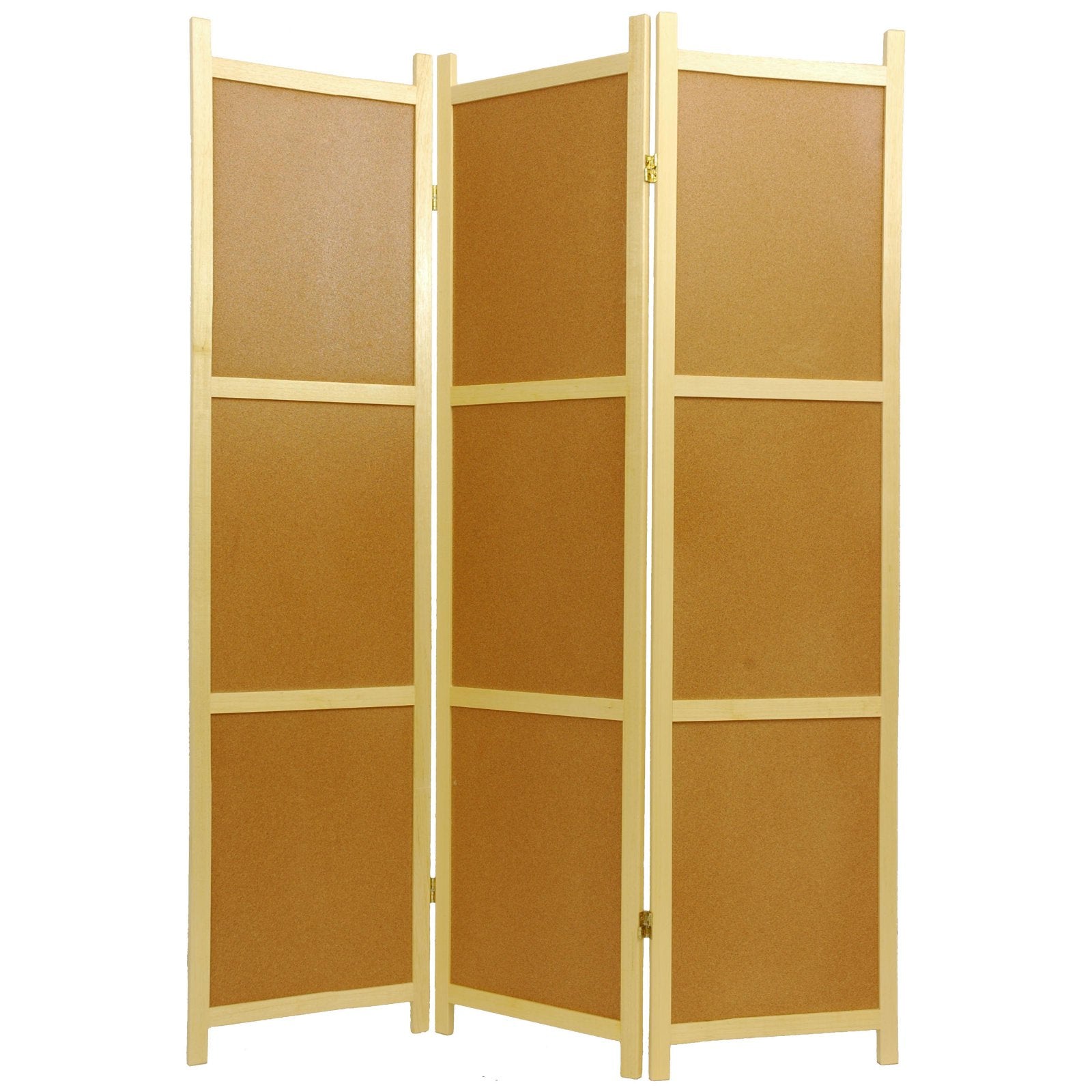 Oriental Furniture 6 ft. Tall Cork Board Shoji Screen - 5 Panel