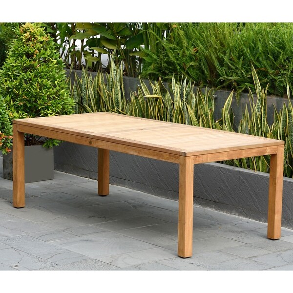 Amazonia Bacher Outdoor Patio Teak Dining Table