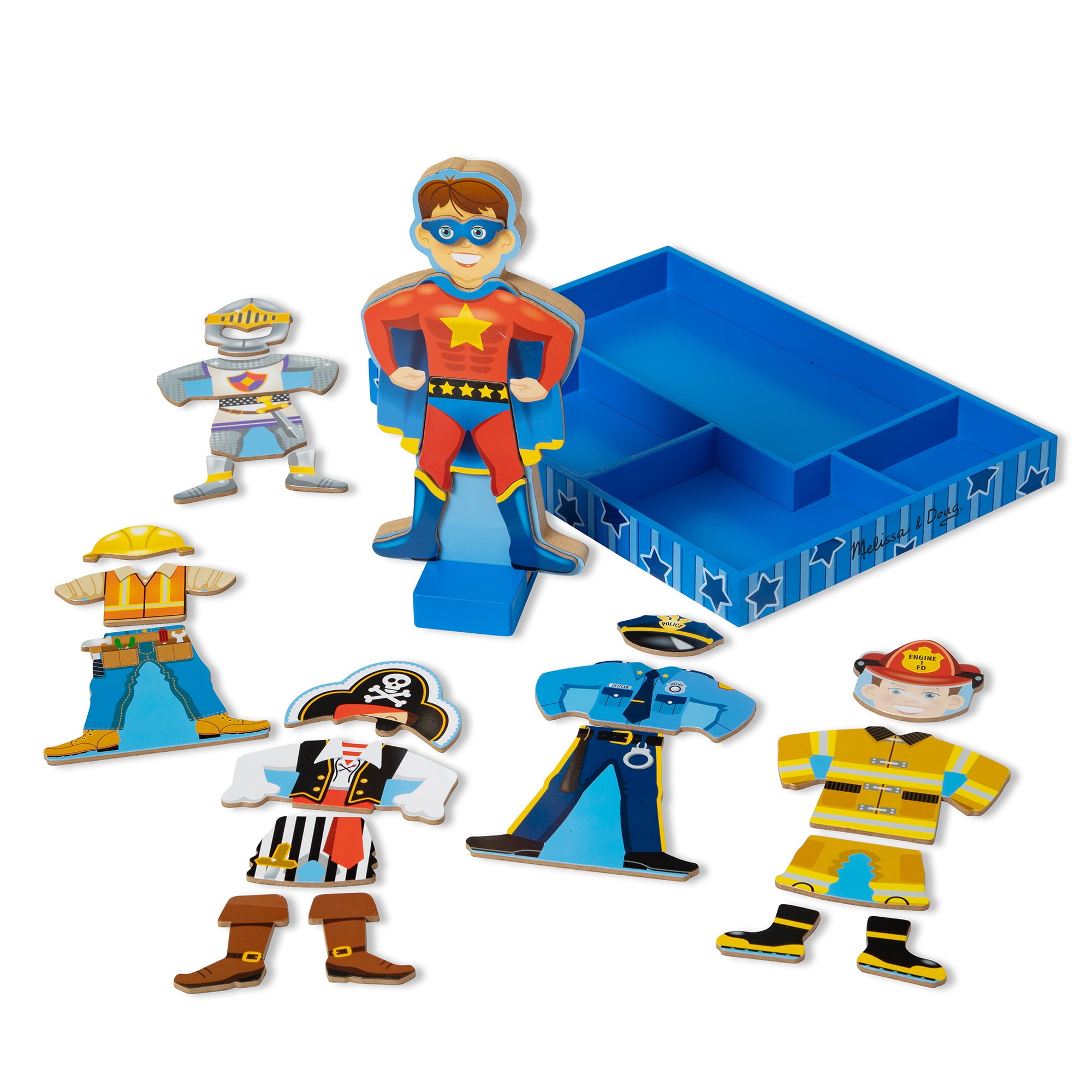 Melissa and Doug Joey Magnetic Wooden Dress-Up Pretend Play Set (25+ pcs)